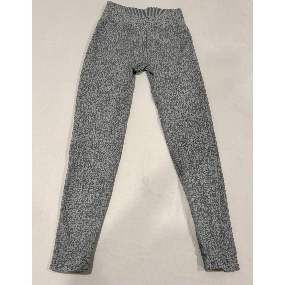 Gymshark Seamless Compression Leggings Womens XS Heather Gray Athleisure Workout - Picture 5 of 7